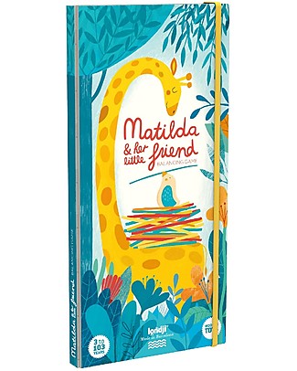 Londji Gioco in Legno Matilda e il suo amico - Costruisci il nido senza far cadere i pezzi! Incastri In Legno