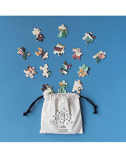 Londji Gioco Puzzle - Vroom Vroom - 50 Pezzi - Cartone Riciclato Puzzle