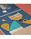 Londji Gioco The Fox&The Mouse -  16 Pezzi in Legno - 50 Combinazioni Possibili! Animali in Legno