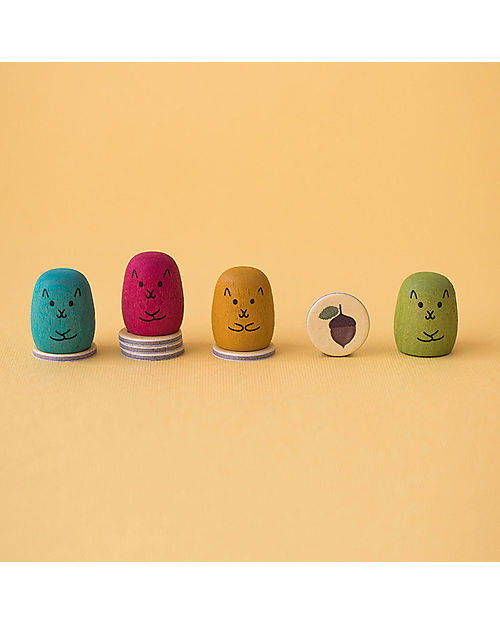 Londji Gioco Win Win Winter - Aiuta gli Scoiattoli a Raccogliere le Ghiande! - Cartone Riciclato Giochi da Tavolo