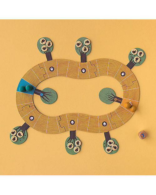 Londji Gioco Win Win Winter - Aiuta gli Scoiattoli a Raccogliere le Ghiande! - Cartone Riciclato Giochi da Tavolo