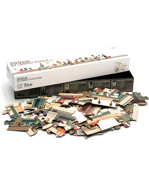 Londji Il Mio Puzzle Più Lungo (lungo 2 metri,  in cartone riciclato) Puzzle