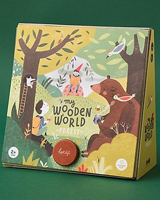 Londji My Wooden World Forest - Personaggi della Foresta - Legno Animali in Legno