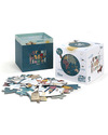 Londji Puzzle - Giro del Mondo - 52 pezzi extra large e reversibile! Puzzle