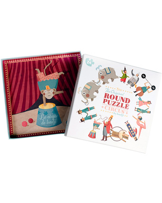Londji Puzzle Rotondo il Circo (cartone riciclato) Puzzle