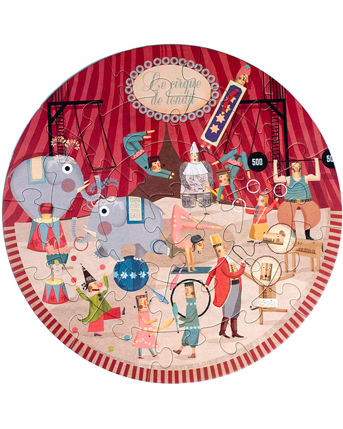 Londji Puzzle Rotondo il Circo (cartone riciclato) Puzzle