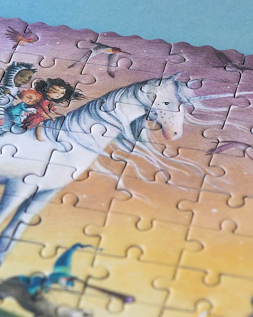 Londji Puzzle Tascabile Il Mio Unicorno - 100 pezzi -Cartone riciclato! Puzzle