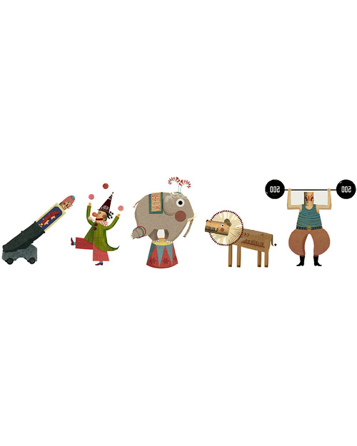 Londji Tatuaggi Temporanei Circo - 10 Grandi Tatuaggi a Colori Tatuaggi da Bambini