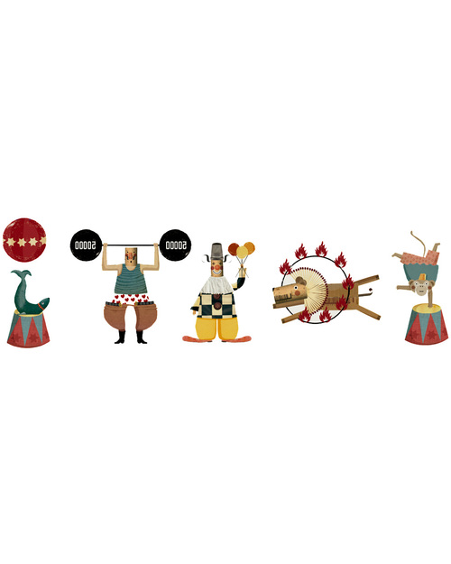 Londji Tatuaggi Temporanei Circo - 10 Grandi Tatuaggi a Colori Tatuaggi da Bambini