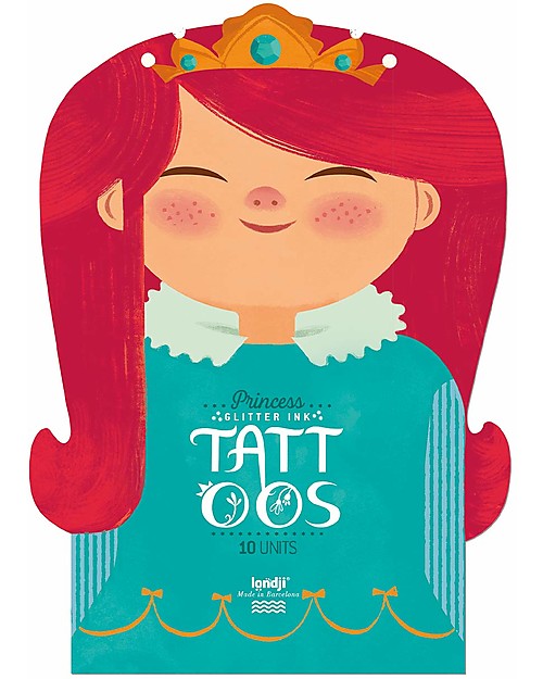 Londji Tatuaggi Temporanei Principessa - 10 Grandi Tatuaggi a Colori Tatuaggi da Bambini