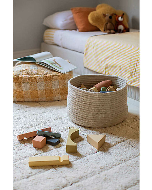 Lorena Canals Cesta Intrecciata - Naturale - Capiente ed Elegante! - Little Chefs Collection Contenitori Portaoggetti