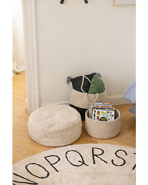 Lorena Canals Cesta Intrecciata - Naturale - Capiente ed Elegante! - Little Chefs Collection Contenitori Portaoggetti