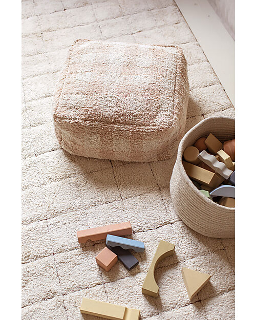 Lorena Canals Cesta Intrecciata - Rosa - Capiente ed Elegante! - Little Chefs Collection Contenitori Portaoggetti