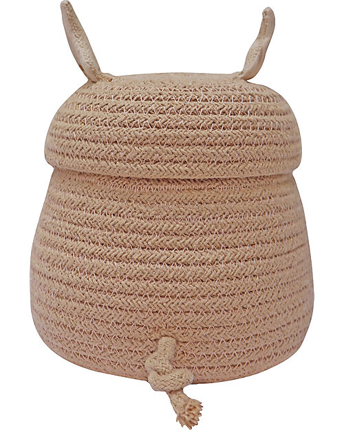 Lorena Canals Cesta Portaoggetti Mini - Peggy il Maialino - Diametro 17cm - New Green Toys Collection Contenitori Portaoggetti