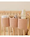 Lorena Canals Cestino Portaoggetti - Bobby Vintage Nude - Cotone - Bamboo Collection - 12 x 32 x 10 cm Contenitori Portaoggetti
