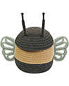 Lorena Canals Cesto Portaoggetti - Baby Bee - Nero/Giallo - Cotone - Collezione Planet Bee - 15 x 15 cm Contenitori Portaoggetti
