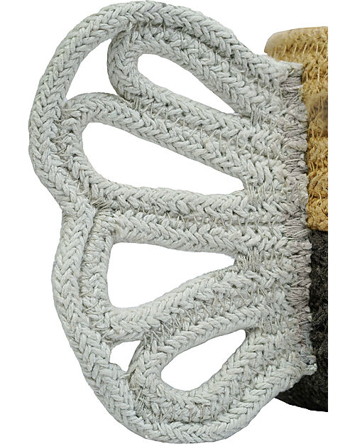 Lorena Canals Cesto Portaoggetti - Baby Bee - Nero/Giallo - Cotone - Collezione Planet Bee - 15 x 15 cm Contenitori Portaoggetti