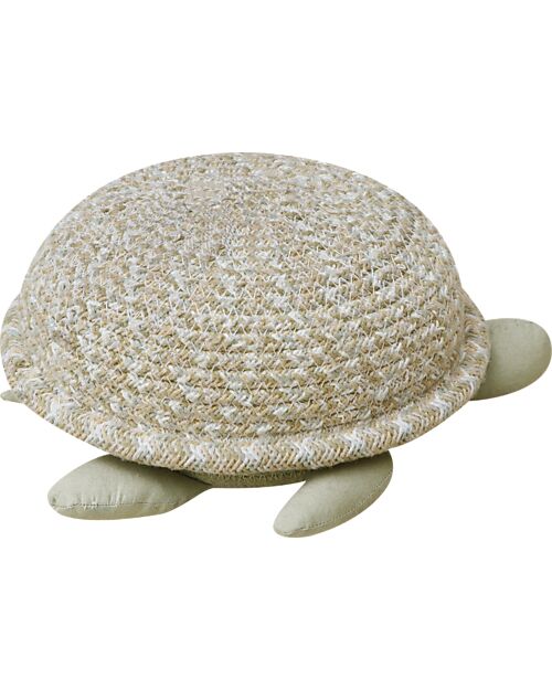 Lorena Canals Cesto Portaoggetti Baby - Turtle - Verde Oliva - Cotone - Sea Wonders Collection - 22 x 25 x 10 cm Contenitori Portaoggetti