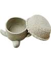 Lorena Canals Cesto Portaoggetti Baby - Turtle - Verde Oliva - Cotone - Sea Wonders Collection - 22 x 25 x 10 cm Contenitori Portaoggetti