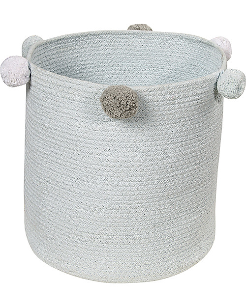 Lorena Canals Cesto Portaoggetti Bubbly, Azzurro - Lavabile e fatto a mano! Contenitori Portaoggetti