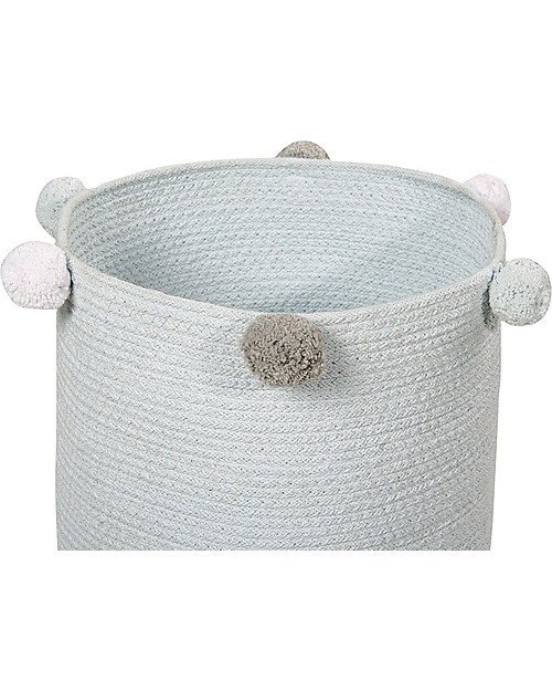 Lorena Canals Cesto Portaoggetti Bubbly, Azzurro - Lavabile e fatto a mano! Contenitori Portaoggetti