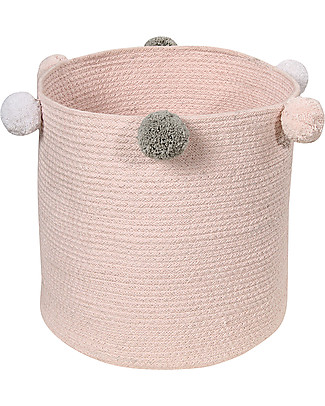 Lorena Canals Cesto Portaoggetti Bubbly, Rosa - Lavabile e fatto a mano! Contenitori Porta Giochi_