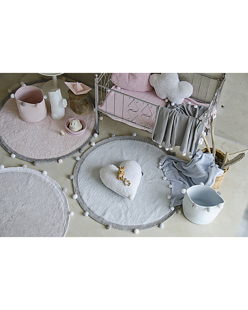 Lorena Canals Cesto Portaoggetti Bubbly, Rosa - Lavabile e fatto a mano! Contenitori Portaoggetti