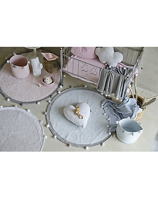 Lorena Canals Cesto Portaoggetti Bubbly, Rosa - Lavabile e fatto a mano! Contenitori Portaoggetti