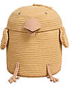 Lorena Canals Cesto Portaoggetti Charlie il Pollo - Golden - The Animal Crew Collection - 25 x 30 cm Contenitori Portaoggetti