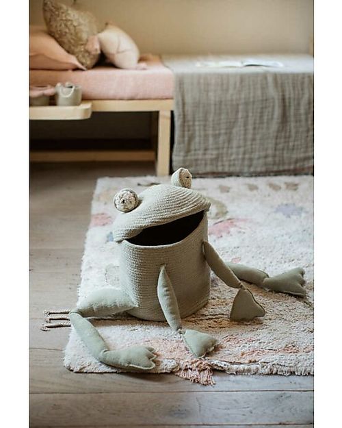 Lorena Canals Cesto Portaoggetti - Fred la Rana - Fantasy Garden - Diametro 23x35 cm Contenitori Portaoggetti