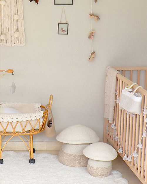 Lorena Canals Cesto Portaoggetti Funghetto con Coperchio - Baby (23x27 cm) Contenitori Portaoggetti