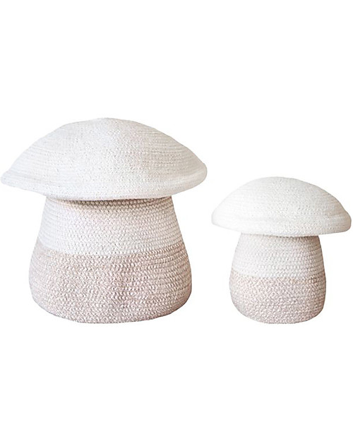 Lorena Canals Cesto Portaoggetti Funghetto con Coperchio - Baby (23x27 cm) Contenitori Portaoggetti