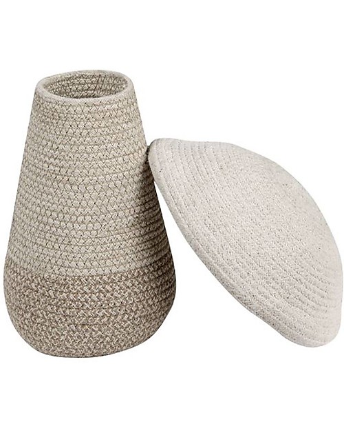 Lorena Canals Cesto Portaoggetti Funghetto con Coperchio - Baby (23x27 cm) Contenitori Portaoggetti