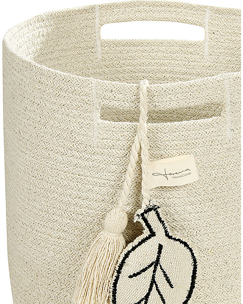 Lorena Canals Cesto Portaoggetti Leaf in Corda di Cotone, Naturale - Lavabile e fatto a mano Contenitori Portaoggetti