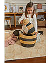 Lorena Canals Cesto Portaoggetti - Mama Bee - Nero/Giallo - Cotone - Collezione Planet Bee - 30 x 32 cm Contenitori Portaoggetti