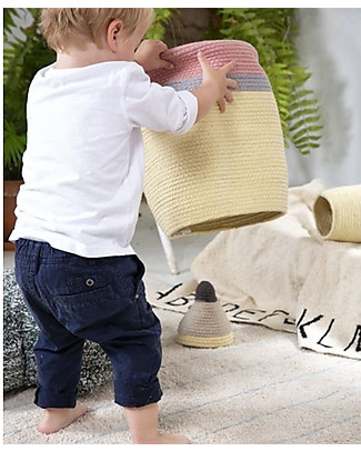 Lorena Canals Cesto Portaoggetti Matita con Coperchio, Large (25 x 45 cm) Contenitori Porta Giochi