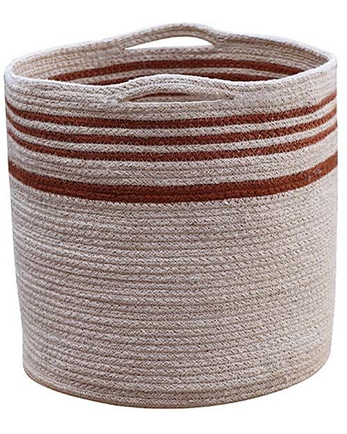 Lorena Canals Cesto Portaoggetti Twin Toffee - Diametro 30x30 cm Contenitori Portaoggetti