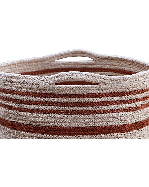 Lorena Canals Cesto Portaoggetti Twin Toffee - Diametro 30x30 cm Contenitori Portaoggetti