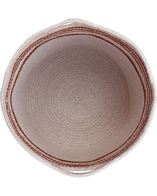 Lorena Canals Cesto Portaoggetti Twin Toffee - Diametro 30x30 cm Contenitori Portaoggetti