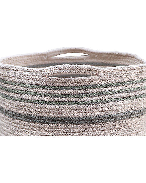 Lorena Canals Cesto Portaoggetti Twin Vintage Blue - Diametro 30x30 Contenitori Portaoggetti