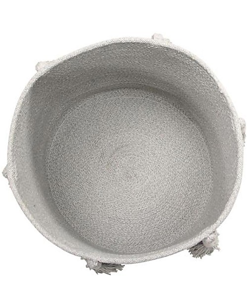 Lorena Canals Cesto Portaoggetti Woody - Blu Perla - Cotone (30x30 cm) Contenitori Portaoggetti