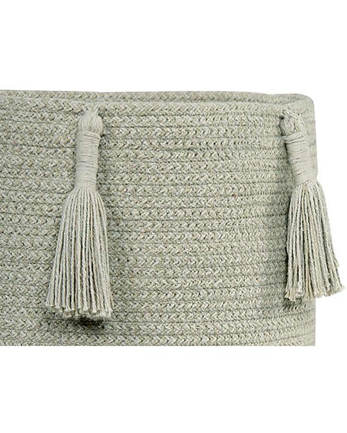 Lorena Canals Cesto Portaoggetti Woody - Oliva - Cotone (30x30 cm) Contenitori Portaoggetti