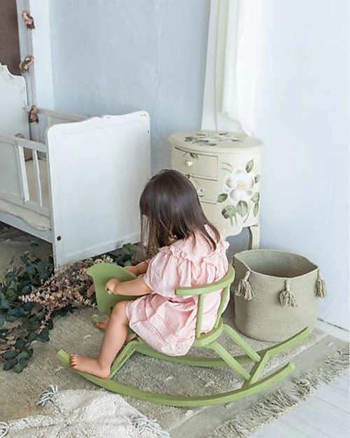 Lorena Canals Cesto Portaoggetti Woody - Oliva - Cotone (30x30 cm) Contenitori Portaoggetti