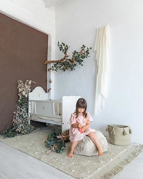 Lorena Canals Cesto Portaoggetti Woody - Oliva - Cotone (30x30 cm) Contenitori Portaoggetti