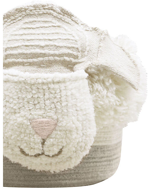 Lorena Canals Cesto Portaoggetti Woolable - Pink Nose Sheep - (30x27x22 cm)  unisex (bambini)