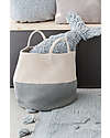 Lorena Canals Cesto Portaoggetti Zoco - Vintage Blue/Natural - Bereber Collection - 35 x 30 x 30 cm Contenitori Portaoggetti