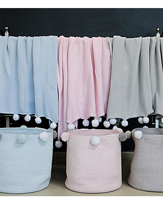 Lorena Canals Coperta Bambino Bubbly, Grigio Chiaro - 100% Cotone (100 x 120 cm) Swaddle di Mussola