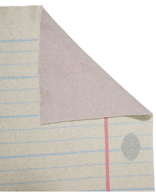 Lorena Canals Coperta Bambino Lavorata a Maglia Back to School, Quaderno - 100% Cotone (90 x 120 cm) Swaddle di Mussola