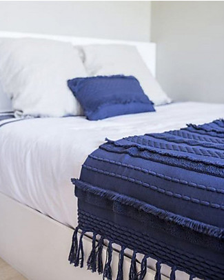 Lorena Canals Coperta Early Hours, Air Alaska Blu - 100% Cotone (125x150cm) Swaddle di Mussola