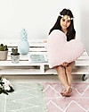 Lorena Canals Cuscino Cuore Rosa - 100% Cotone (Lavabile a in Lavatrice!) Cuscini Arredo